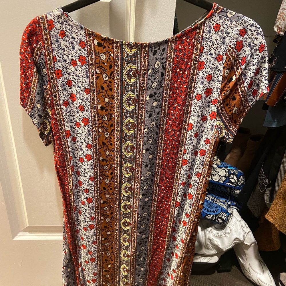 Shift mini dress multicolor
